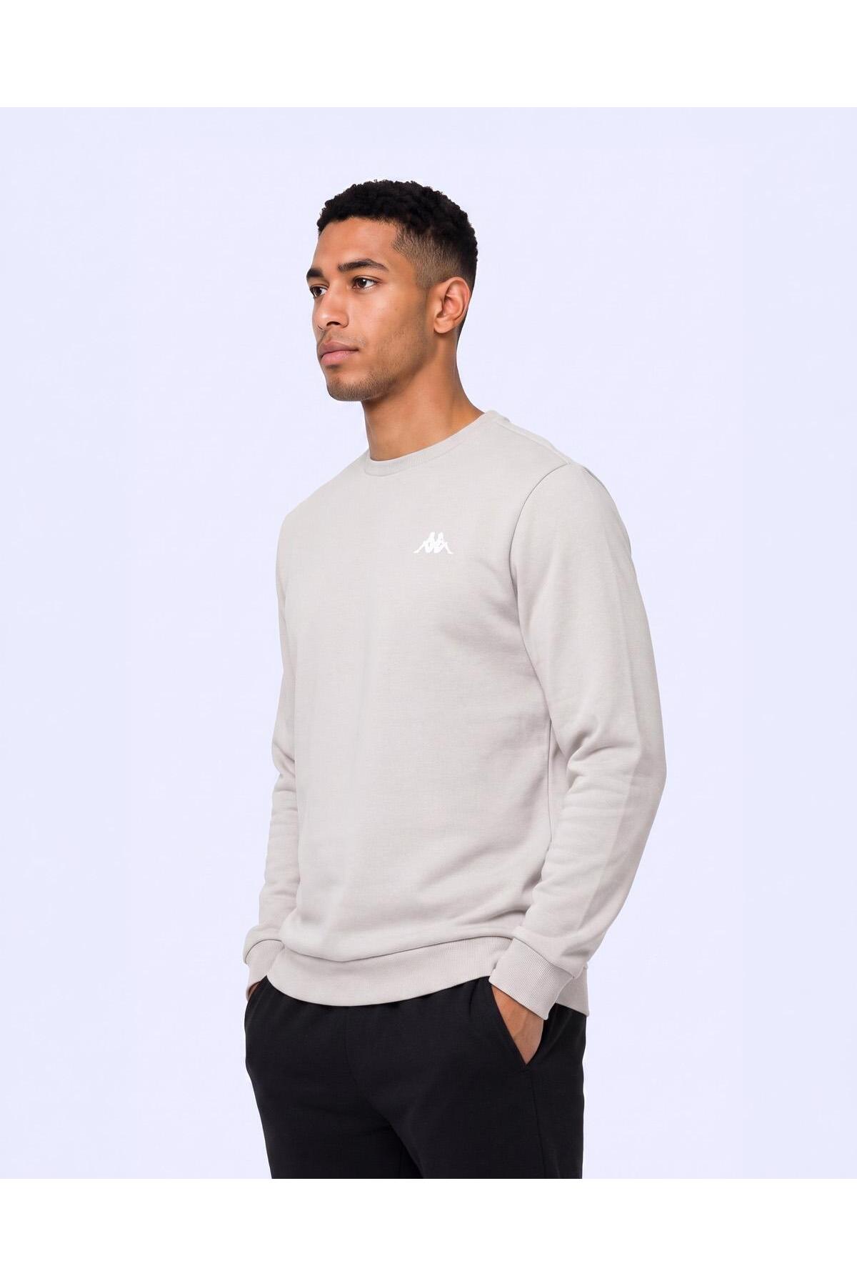 Kappa Tanner Erkek Taş Rengi Regular Sweatshirt görsel 3