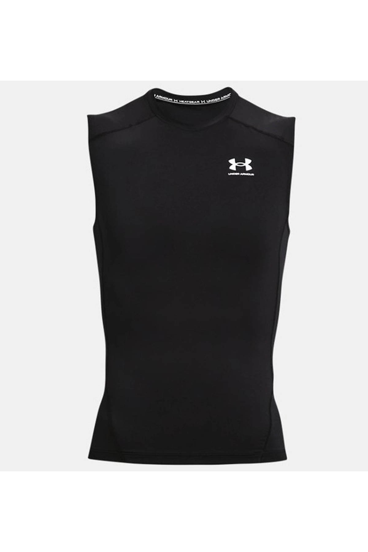 Under Armour UA HeatGear Armour Compression Siyah Erkek Kolsuz T-shirt 1361522-001 görsel 6