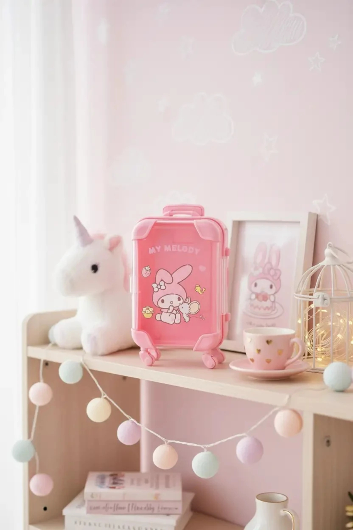 SANRIO Lisanslı My Melody Mini Bavul Saklama Kutusu – Dekoratif