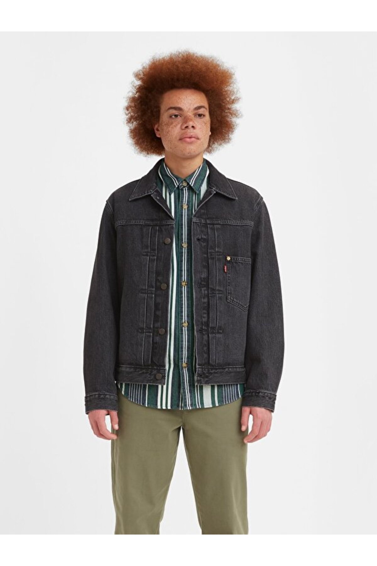 ژاکت کامیون‌دار نوع I - مشکی استون‌واش لیوایز کت Levi's