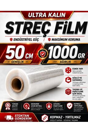 Kullanatsepetim Ultra Mega Büyük Boy Eşya Mobilya Sarma Koruma Ambalaj Streci...