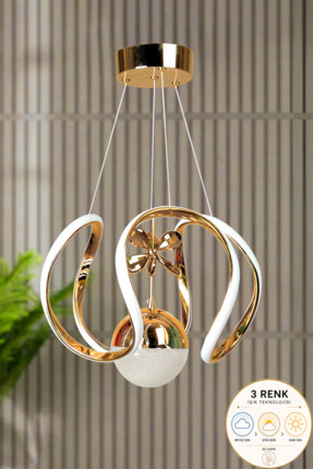 Luna Lighting Clasy Model Gold Kaplama 3 Renk Metal Salon Mutfak Oturma Yatak...