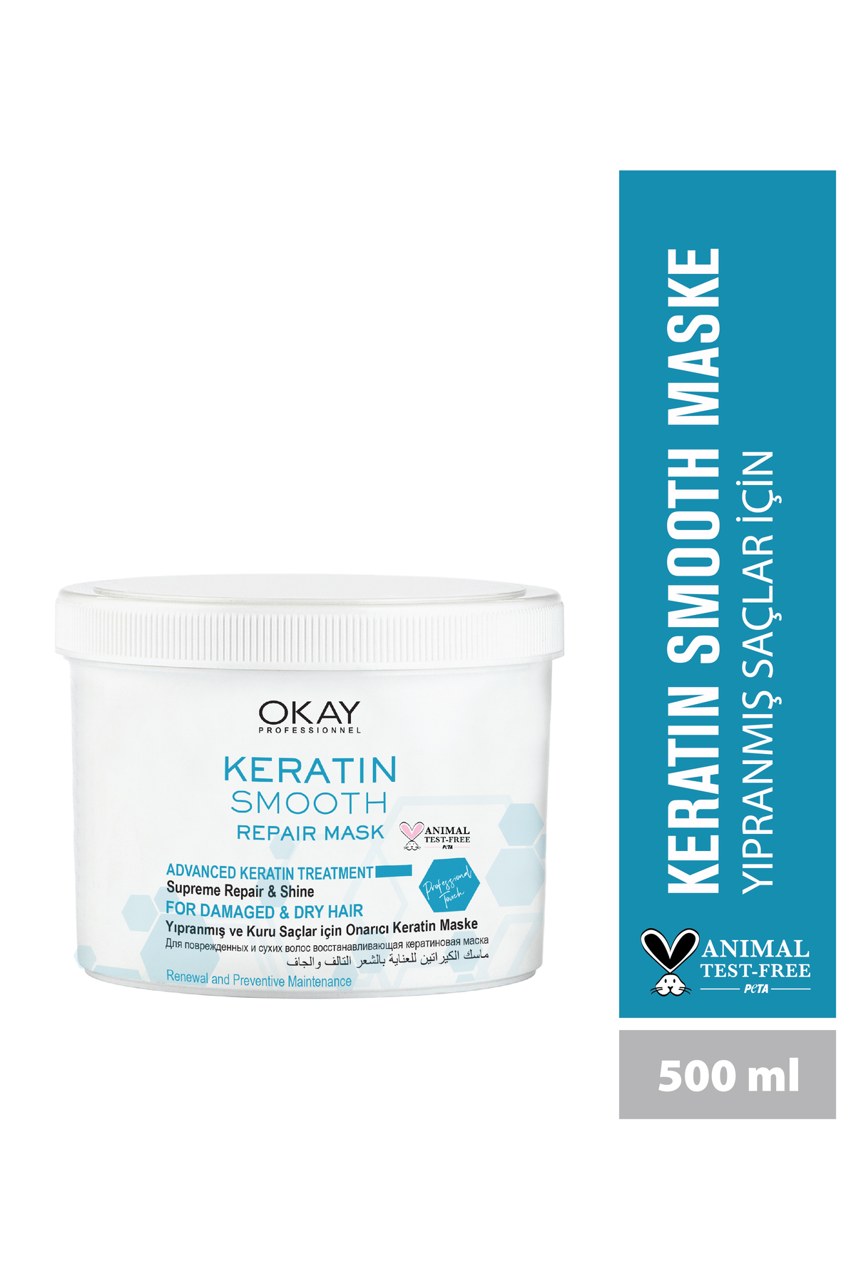 OKAYPROFESSIONNEL Keratin Smooth Onarıcı Maske 500 ml - Fiyatı, Yorumları