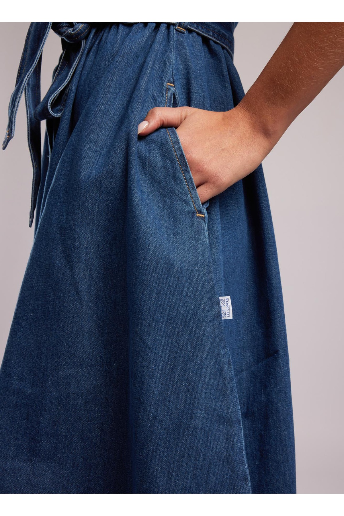 denim trending dresses for women Eliza Dress XL Emory Park Women's Tiered Made in our exclusive Size_35 Size:36 - Ready To Wear