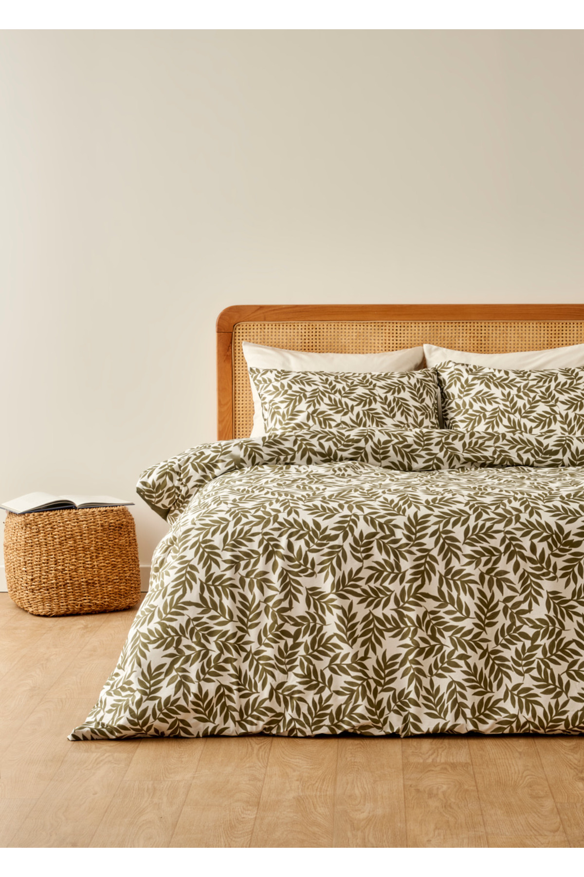 100% Cotton Belinda Double Duvet Cover Set Green (200x220 cm)