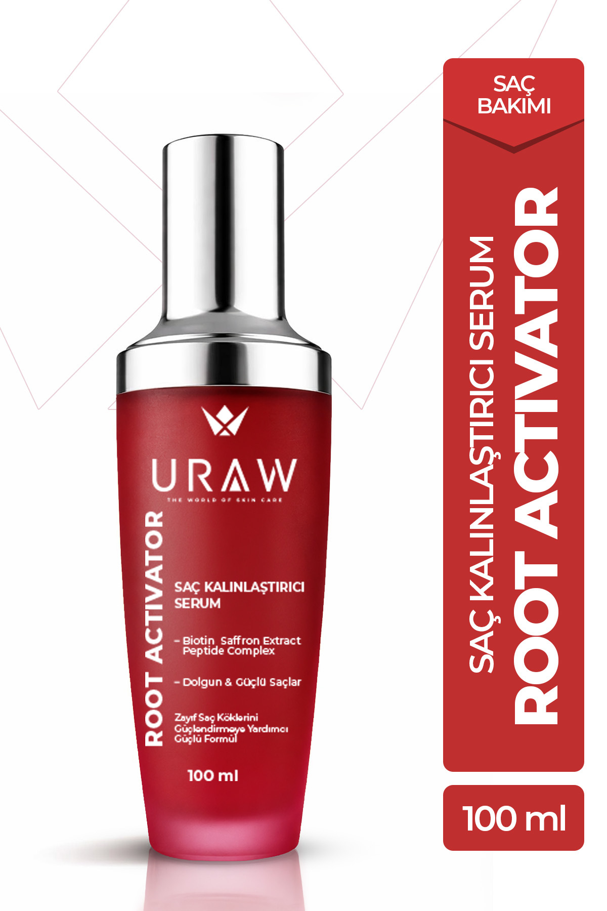 Uraw Saç Kalınlaştırıcı Serum | Root Activator 100 ml | Saç Köklerini Güçlendirmeye Yardımcı Formül — URW74