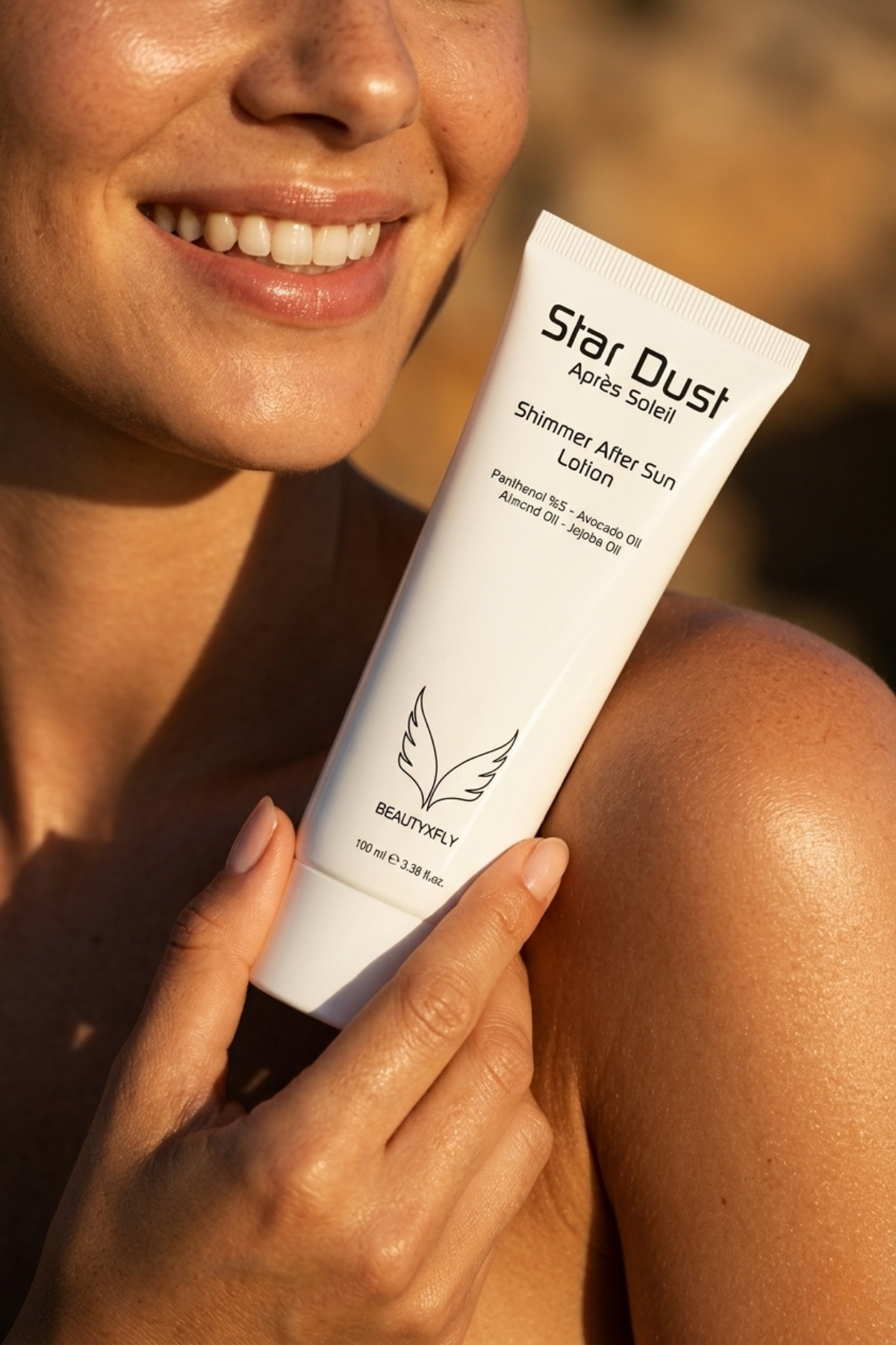 Star Dust Après Soleil Shimmer After Sun 100 ml | Güneş Sonrası Yoğun Nemlendirici Etkili Işıltılı Bakım Kremi — FY-02