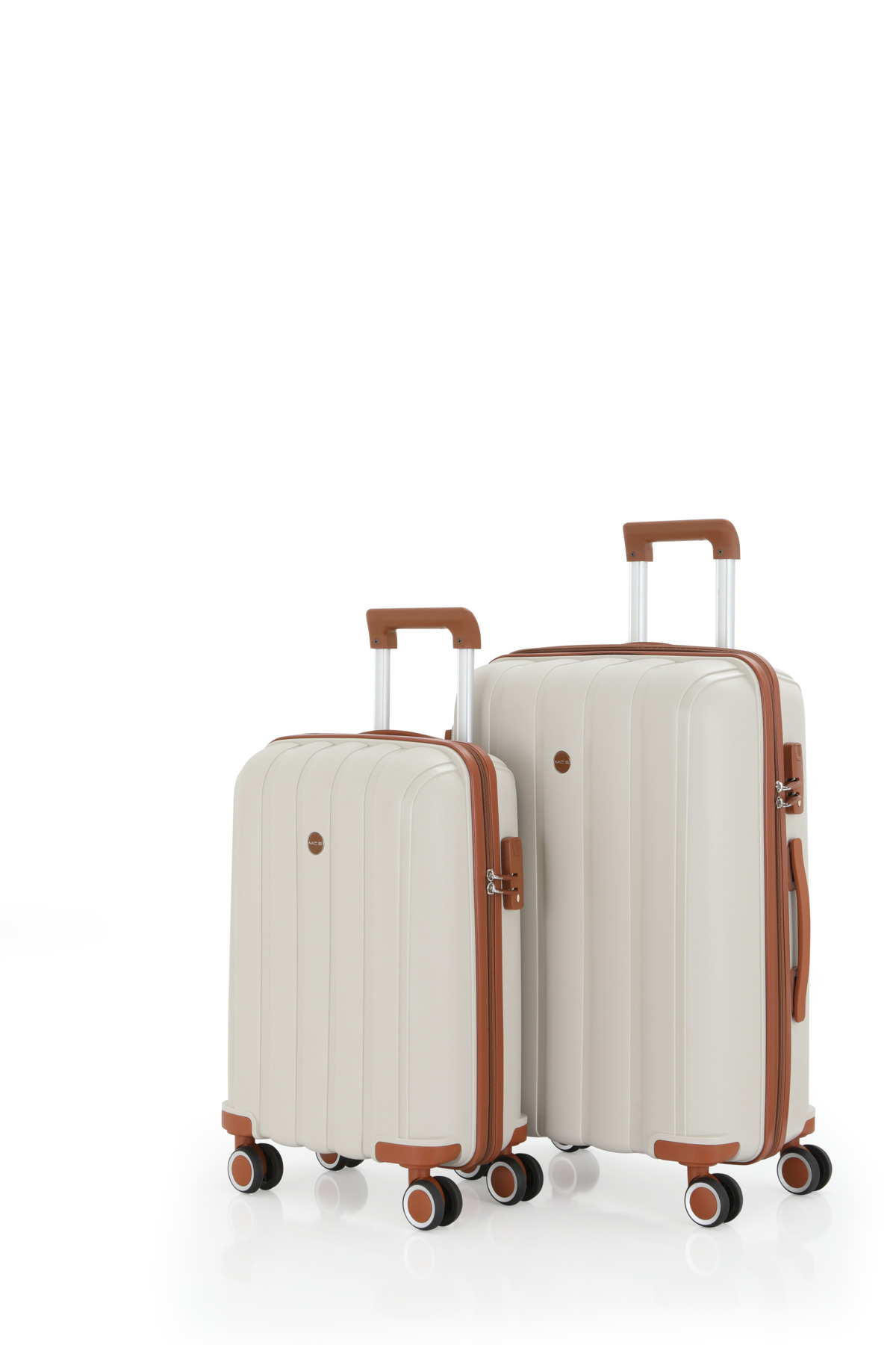 MÇS Polypropylene 2-Piece Suitcase Set Medium & Cabinet V305