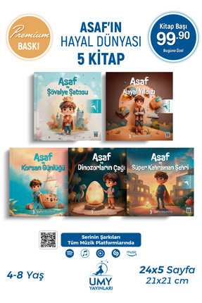 UMY Yayınları Asaf'ın Hayal Dünyası Serisi - 5 Kitap