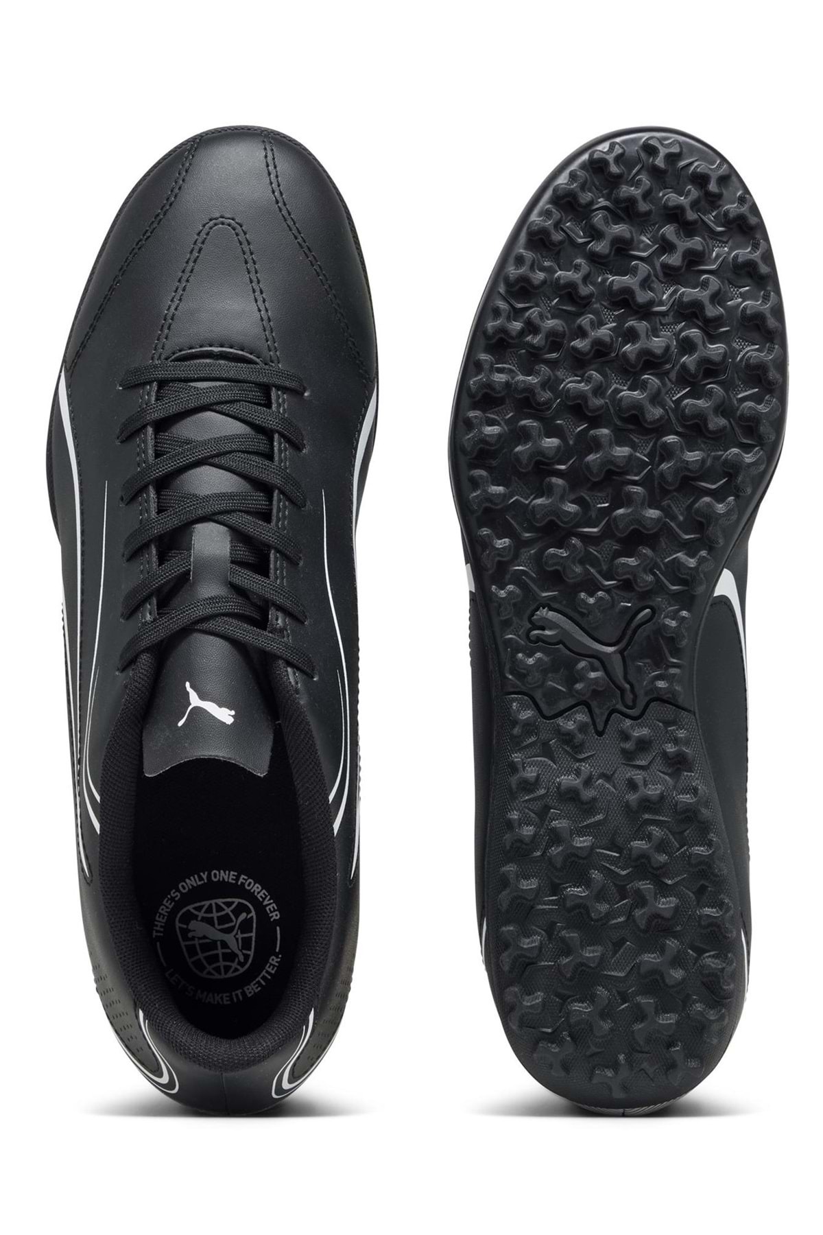 Puma Vitorıa TT 107484 Unisex Halısaha Ayakkabısı SİYAH-BEYAZ görsel 7