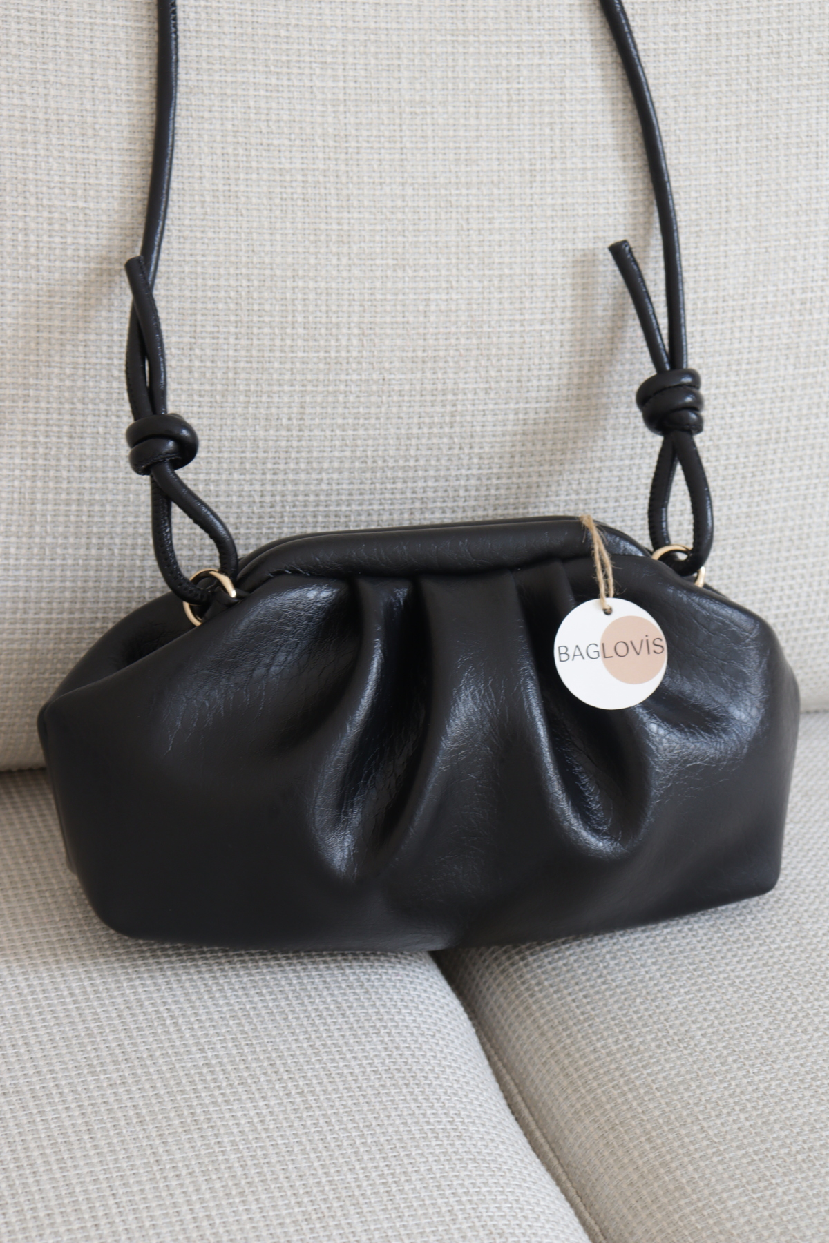Women Scholarship Mini Handbag Vintage Style Modern Pouch Shoulder Bag Knot Strap