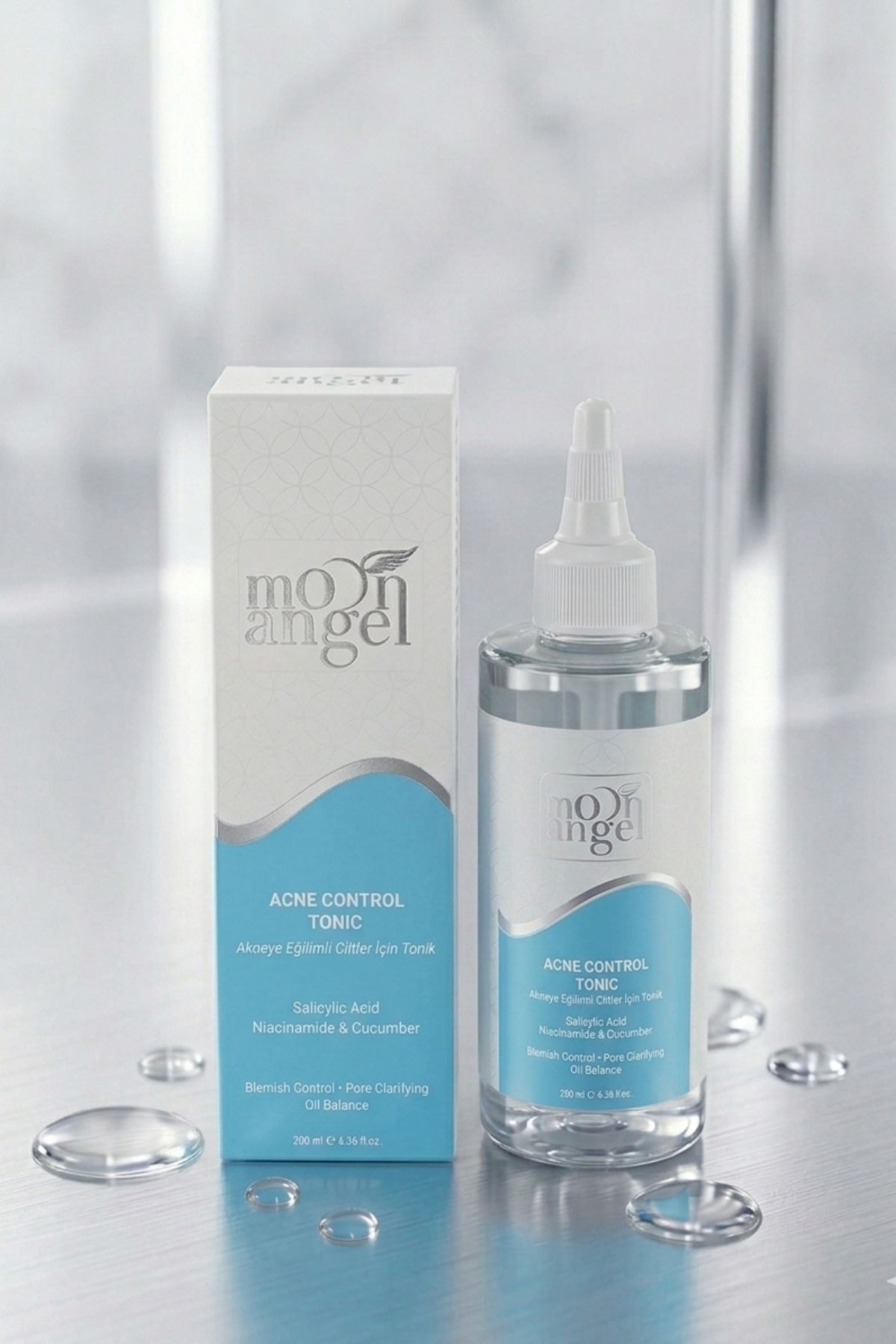 Acne Control Tonik Akneye Eğilimli Ciltler İçin Gözenek Arındırıcı ( Salicylic Acid + Niacinamide) Yüz Toniği 200 ml — görsel 3