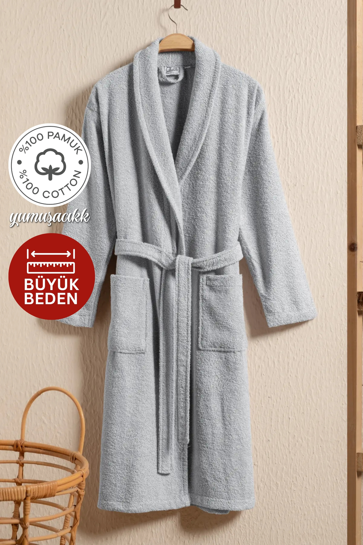 Nova Şalyaka Women's and Men's Bathrobe 100% Cotton | Durable | Fast Drying | Soft Comfort