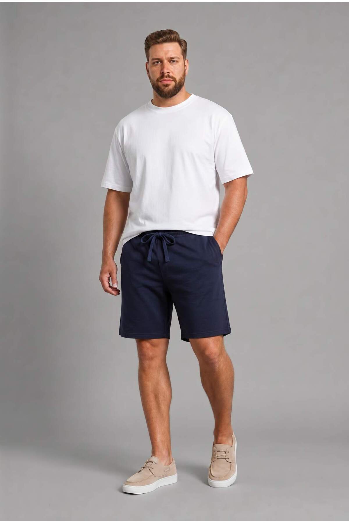 DeFacto Baggy Fit Büyük Beden Şort H1005AX26SP