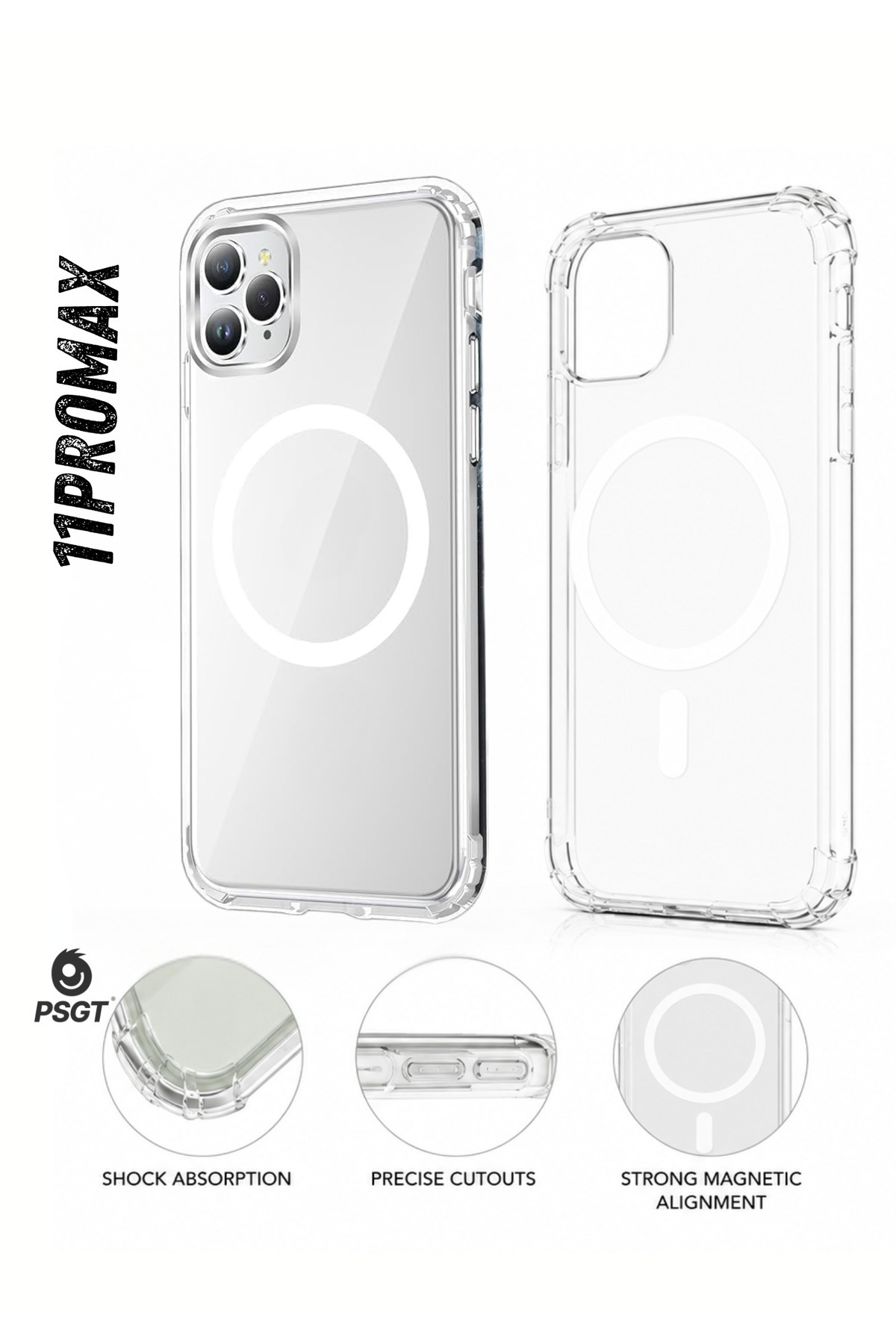 PSGT Appe Iphone 11 Promax Kılıf Magsafe Wireless Şarj Destekli