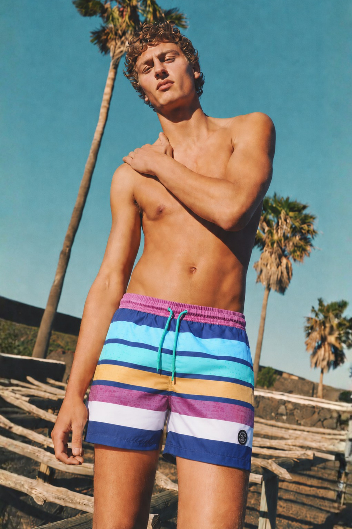Madmext Navy Blue Men's Swim Shorts 5072
