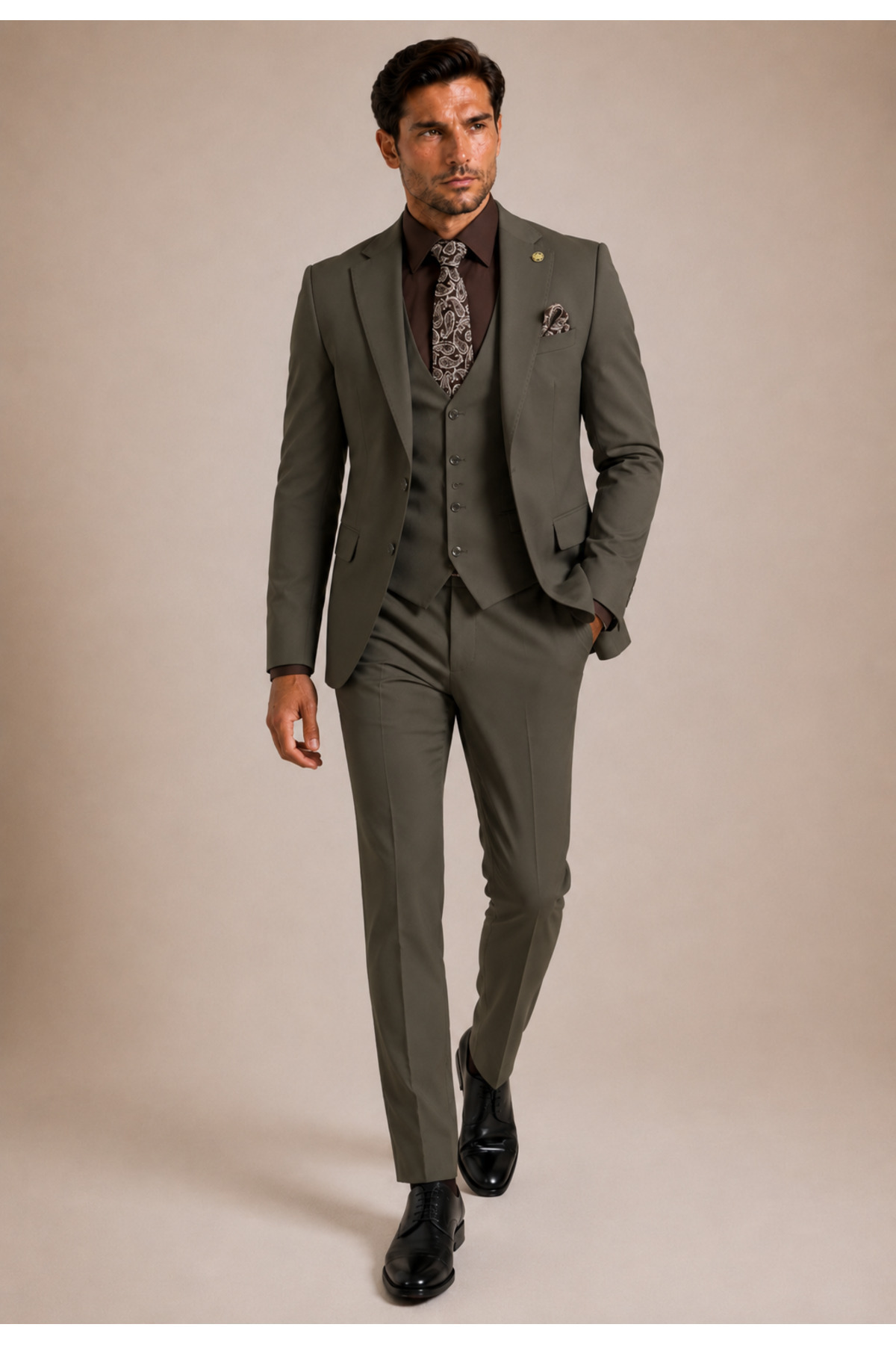 The Tailor Classics Erkek 3'lü Takım Elbise - Erkek Ceket Pantolon Yelek