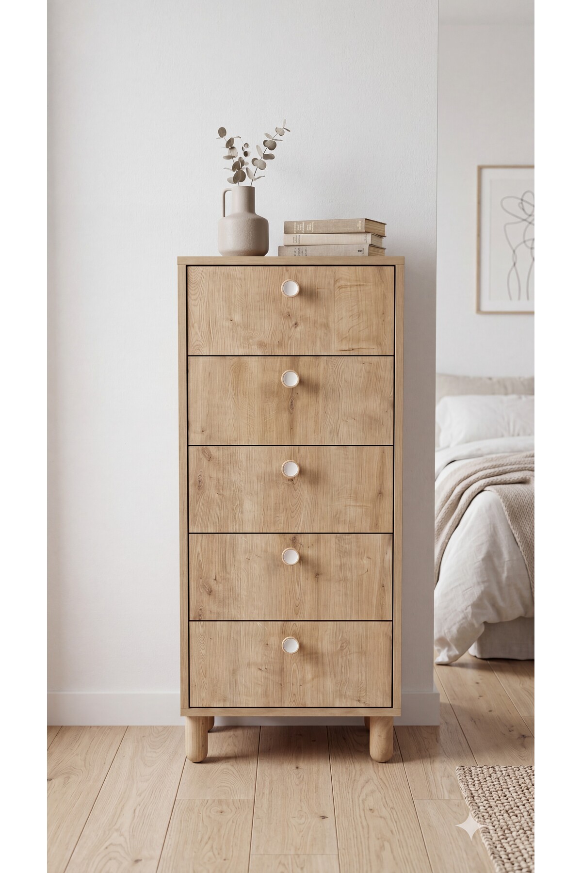 Taila Dresser Bohemian / Multipurpose Wardrobe/ Drawer Dresser / 5 Drawer Dresser