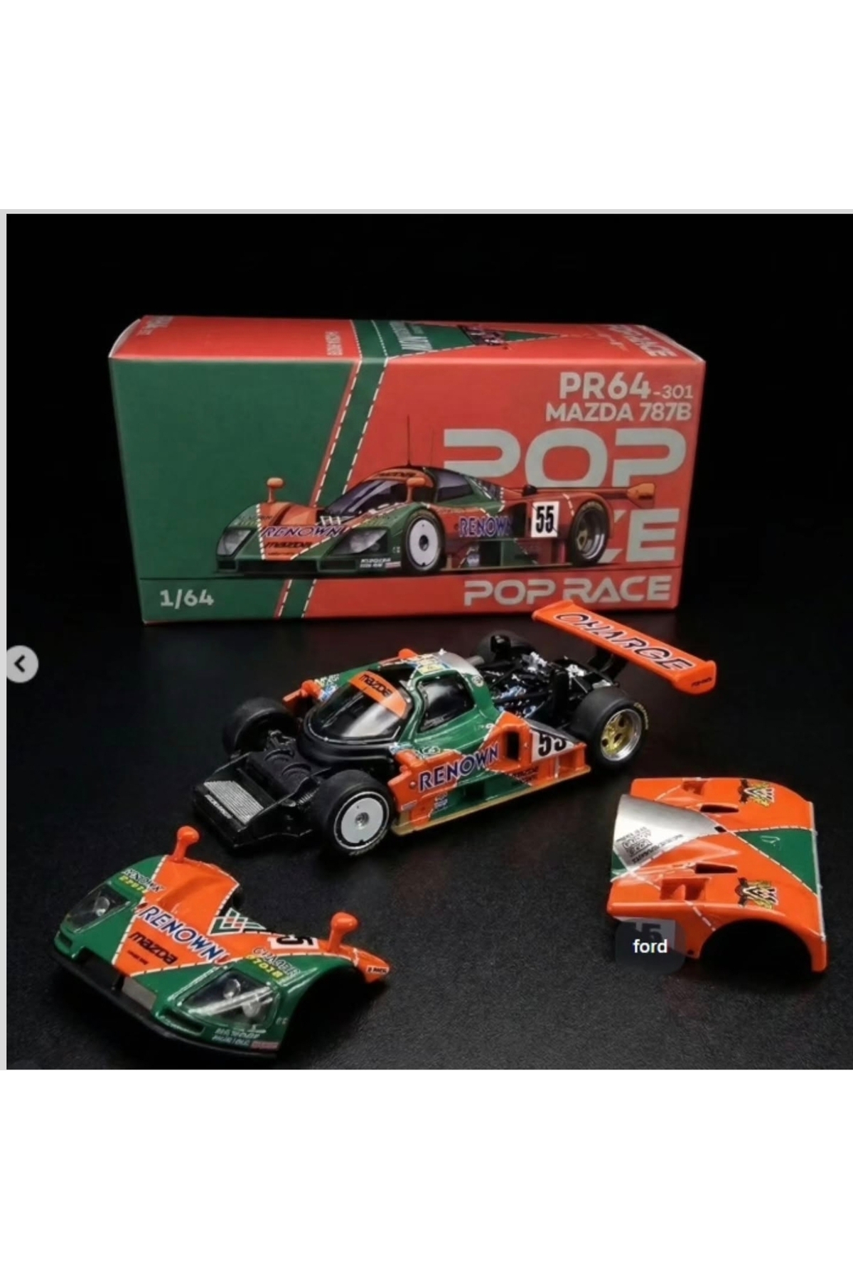 pop race 1 Pop Race Mazda 787B 1991 Le Mans 24H Winner PR64-0301