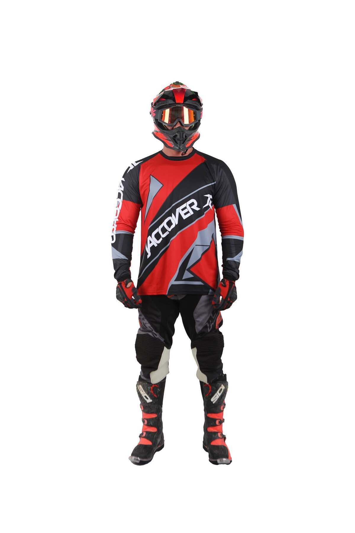 jaccover Motocross Jersey - Red - Fiyatı, Yorumları
