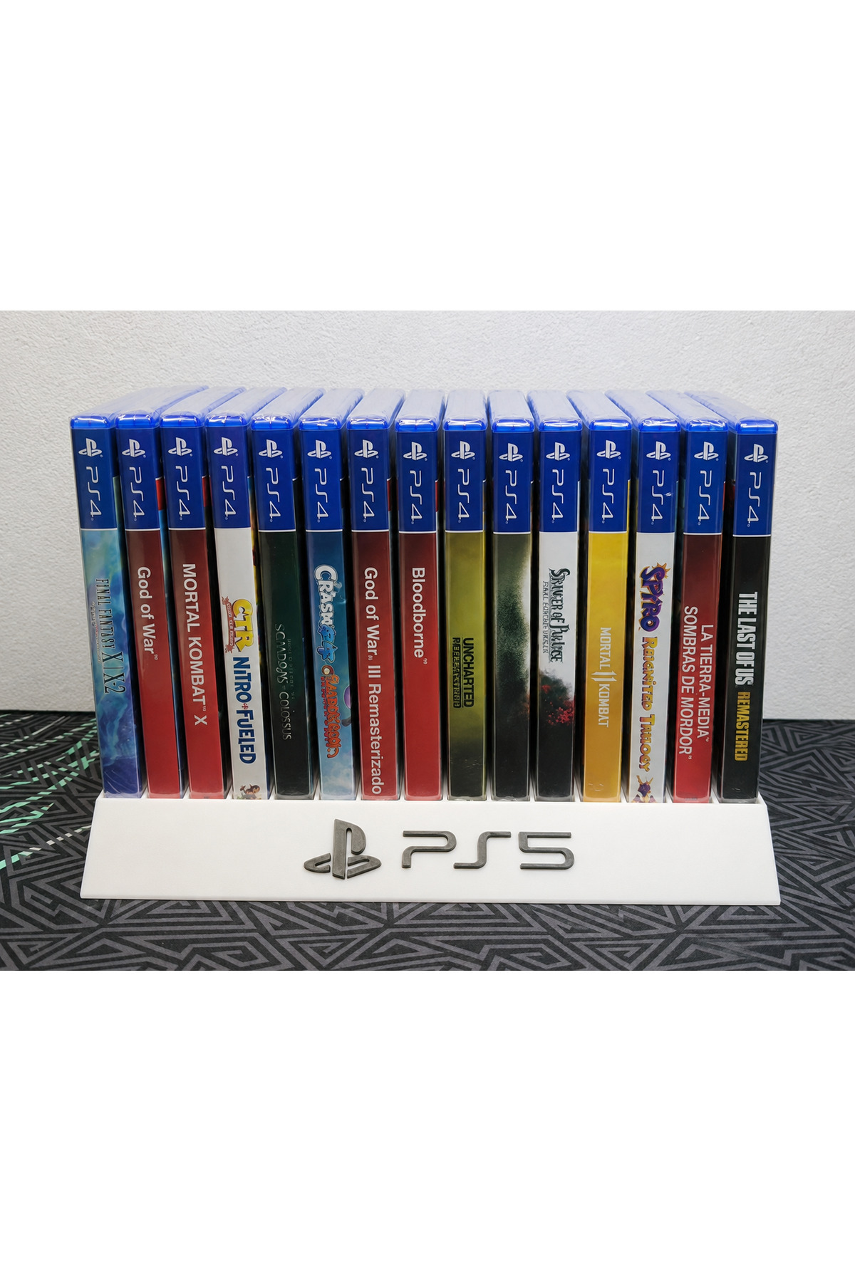 Srd3dMaker PS5, PS4 için 14 Oyun Kapasiteli Oyun Kutusu (CD) Rafı