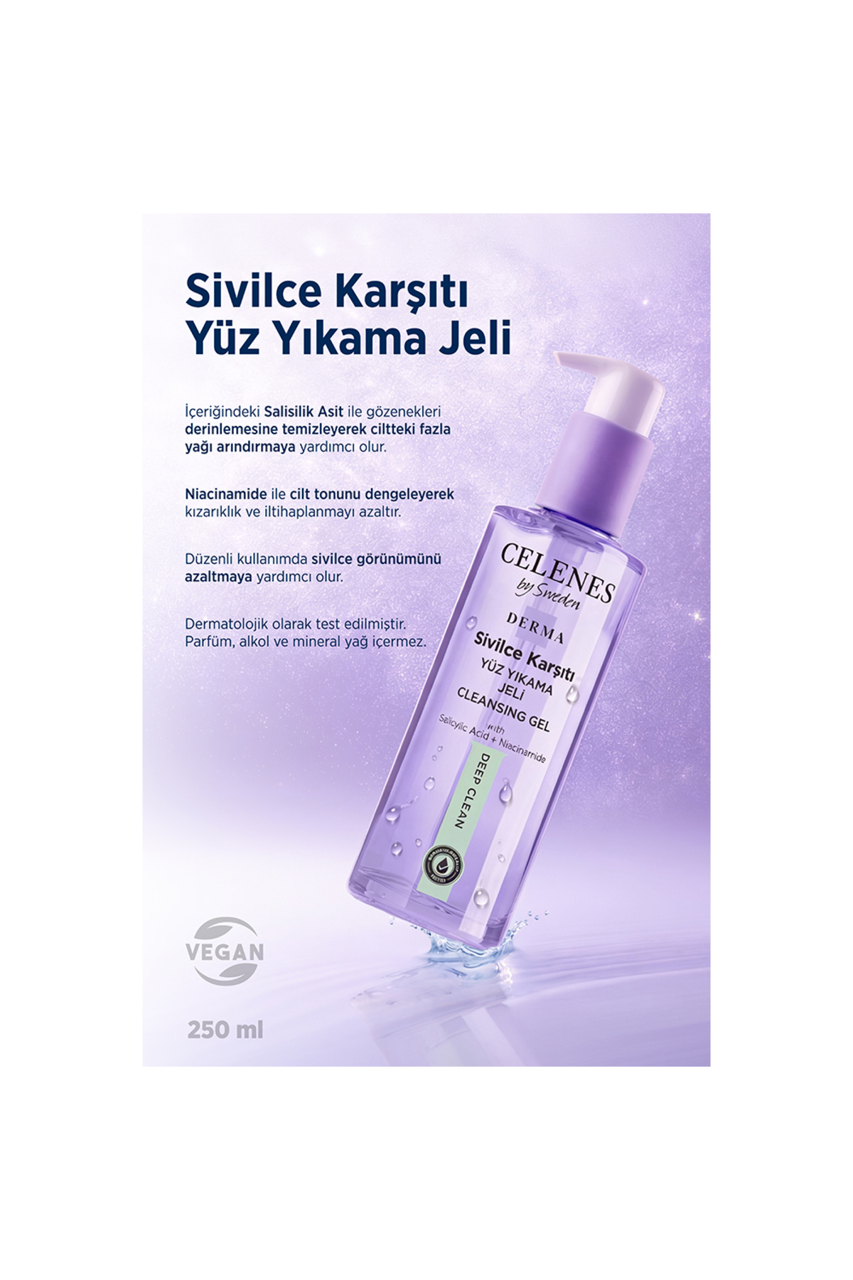 Karşıtı Derma Yüz Yıkama Jeli, 250 ml — 5140201 — تصویر 2 از 4