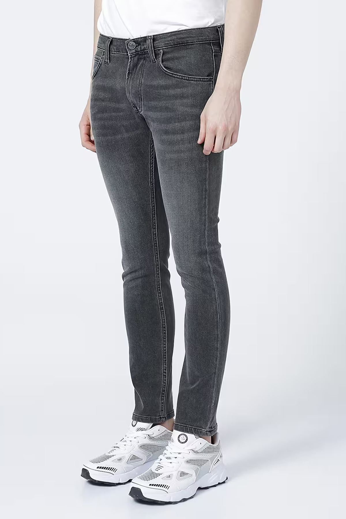 Lee Luke Slim Tapered Dar Kesim Düşük Bel Antrasit Esnek Jean Kot Pantolon - L719