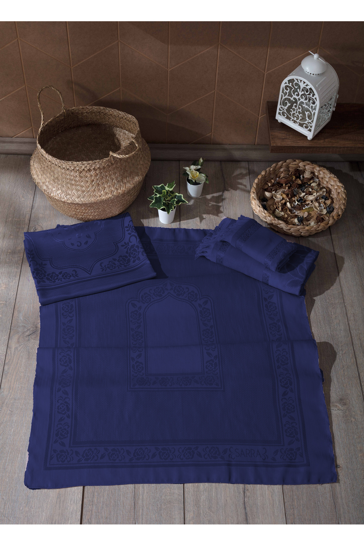 4-PieceEtamin Dark Bundle Set with Fringes