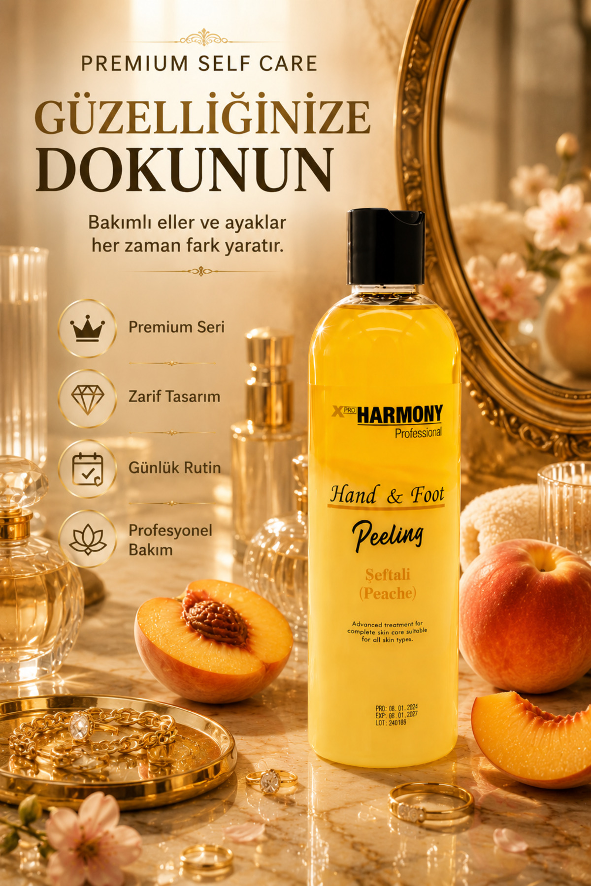 Hand & Foot Peeling Peache Şeftali Aromalı El & Ayak Peelingi 250 ml — XPH-8682887911390 — تصویر 6 از 8