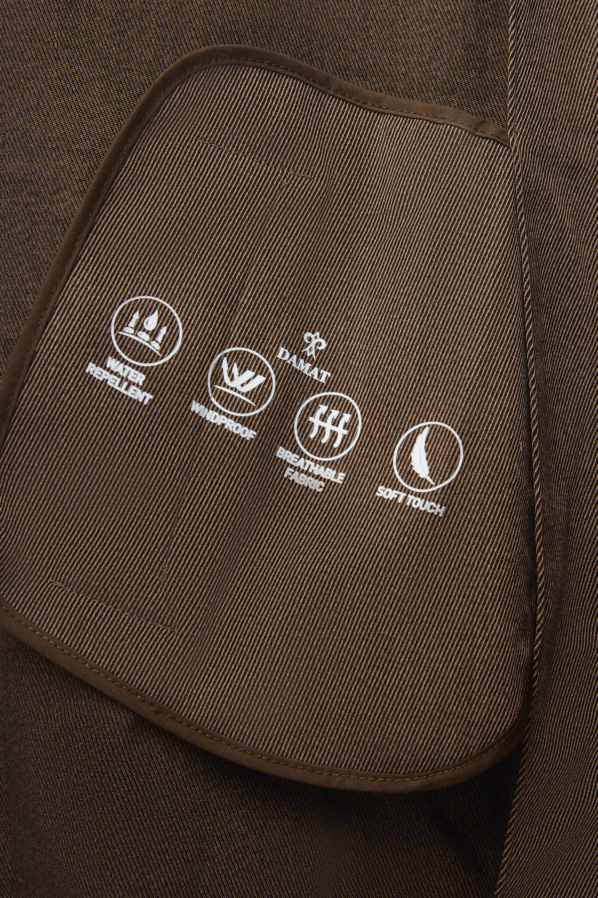 Damat Regular Fit Kahverengi Yün Karişimli Palto görsel 6
