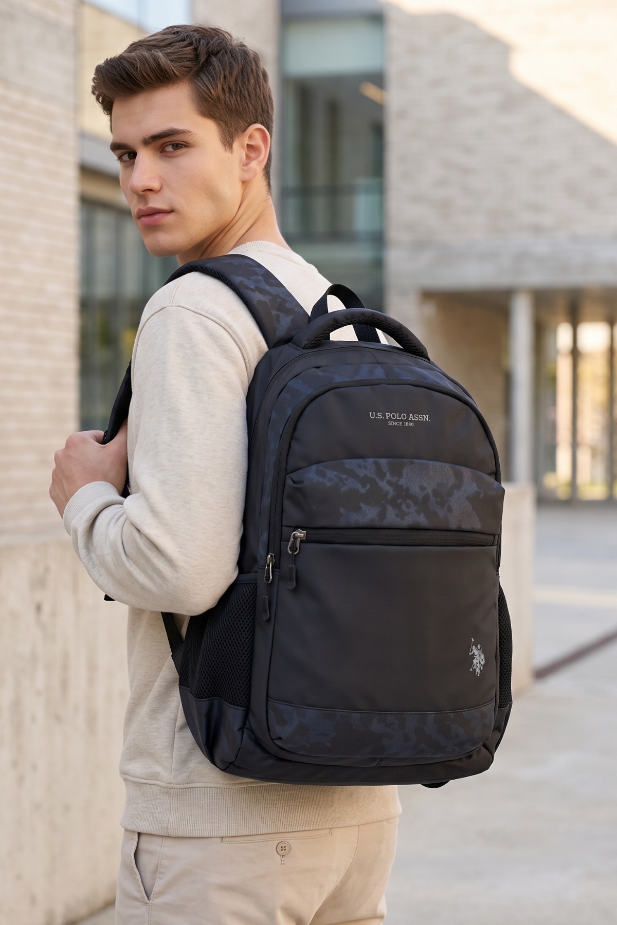 U.S. POLO ASSN. 24487 Business Sırt Çantası Laptop Bölmeli SİYAH