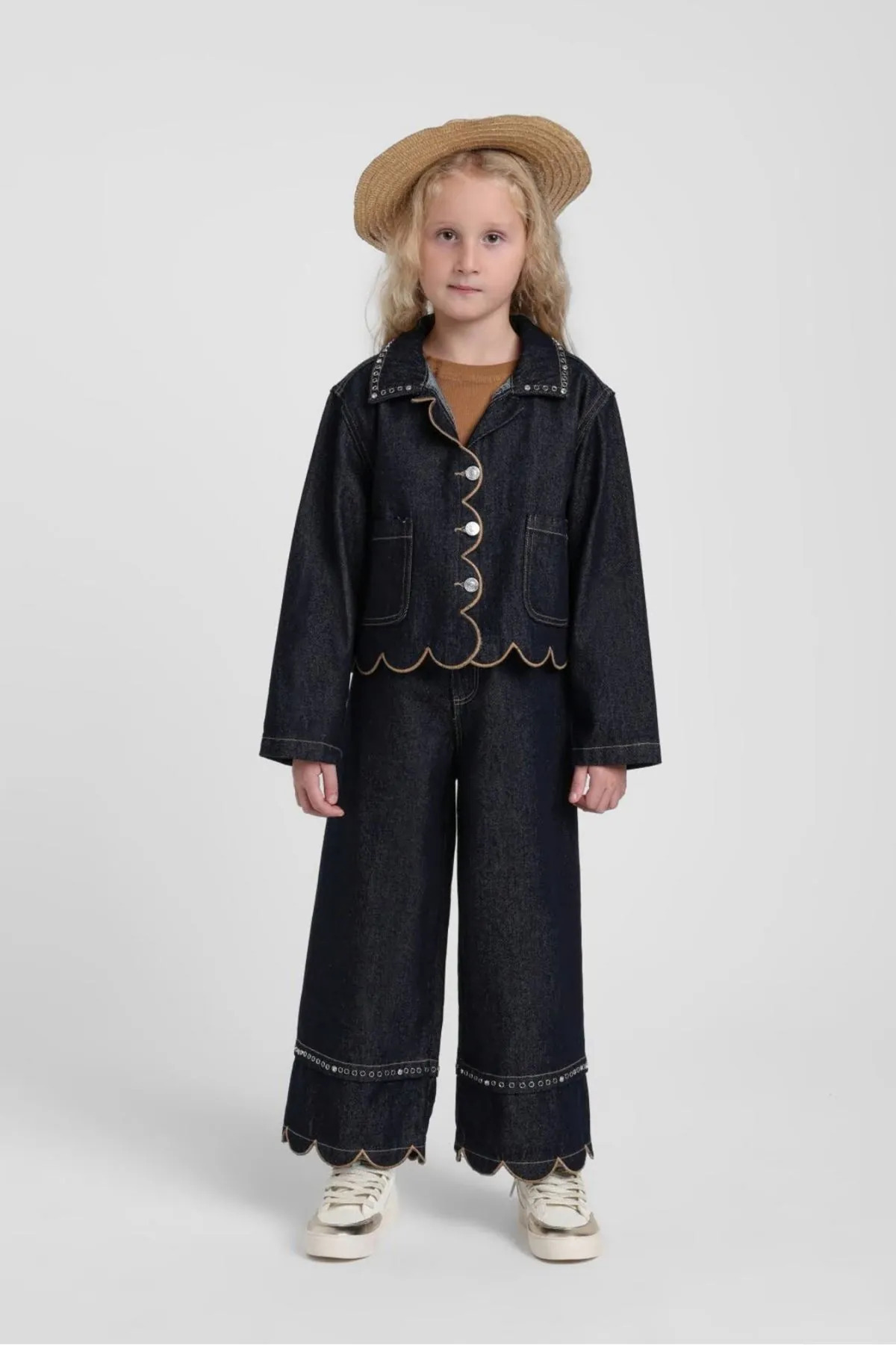 HAUSEkids 5-14 Years Old Blush Edition Girls' 3-Piece Set-Indigo