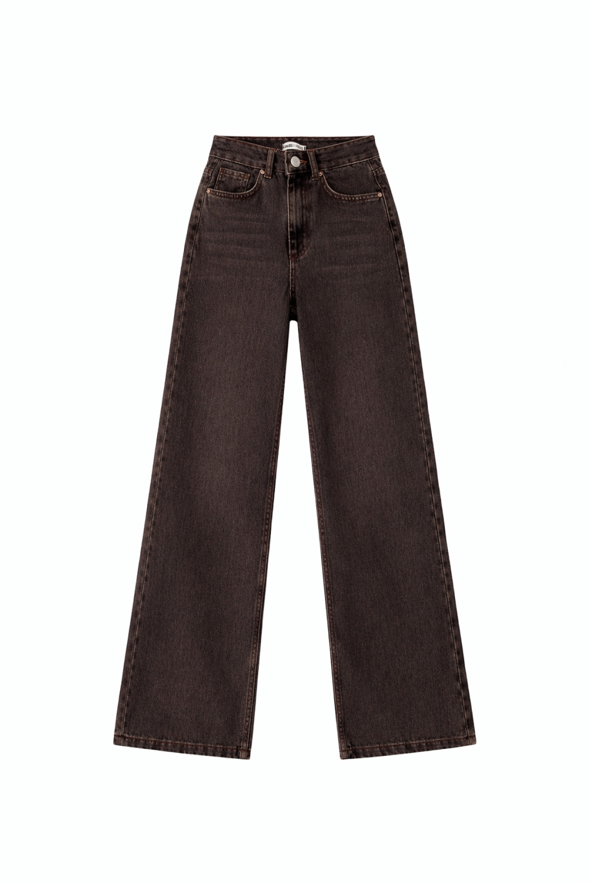 HAKKE Kadın Yüksek Bel Bol Paça Denim Jean PANTOLON görsel 3