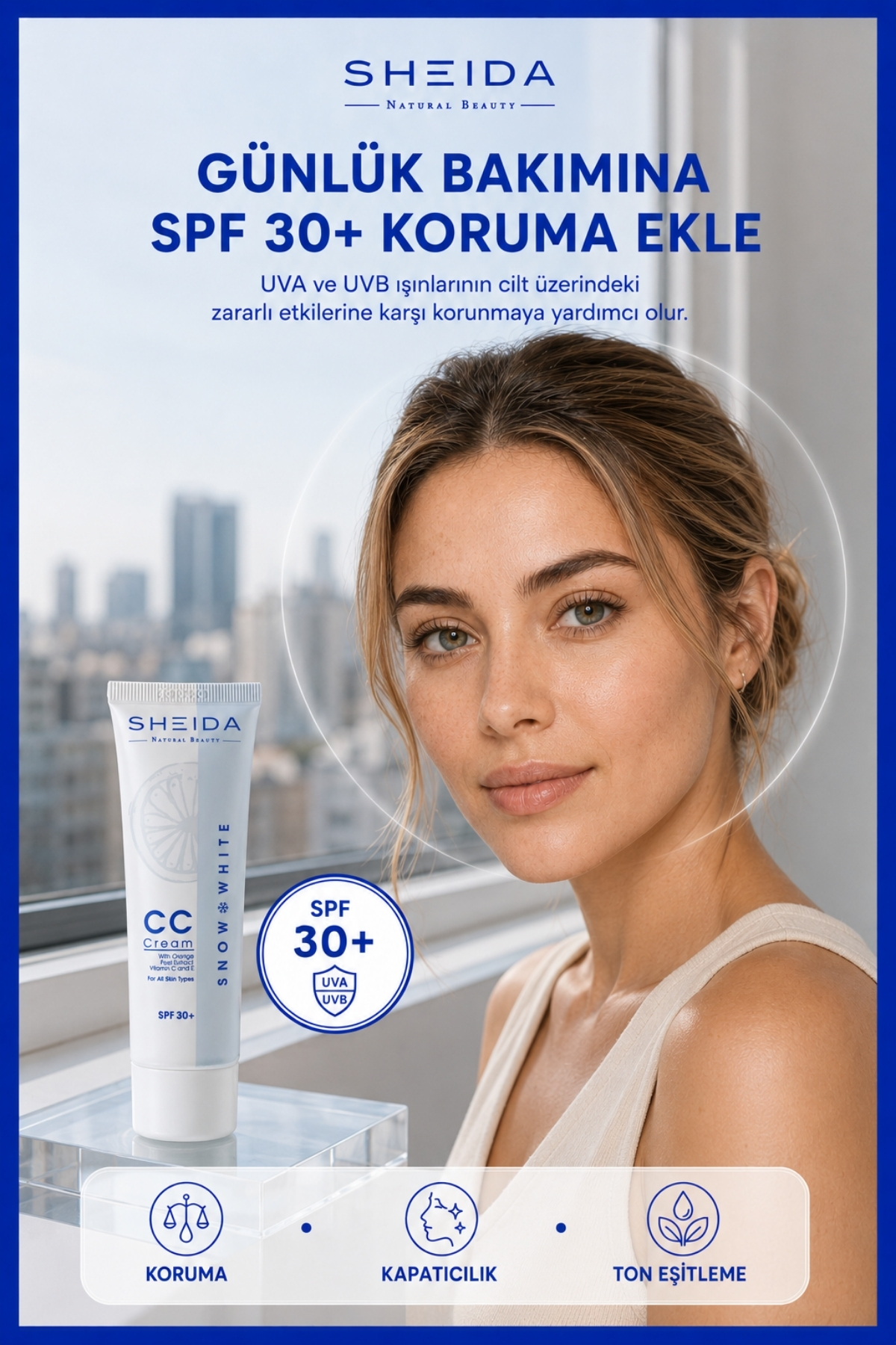 کرم روشن کننده لک اسنو وایت سی سی SPF 30+ با پوشش بالا و رنگ یکنواخت، 50 میلی لیتر — بژ 8698583344653 — تصویر 7 از 8