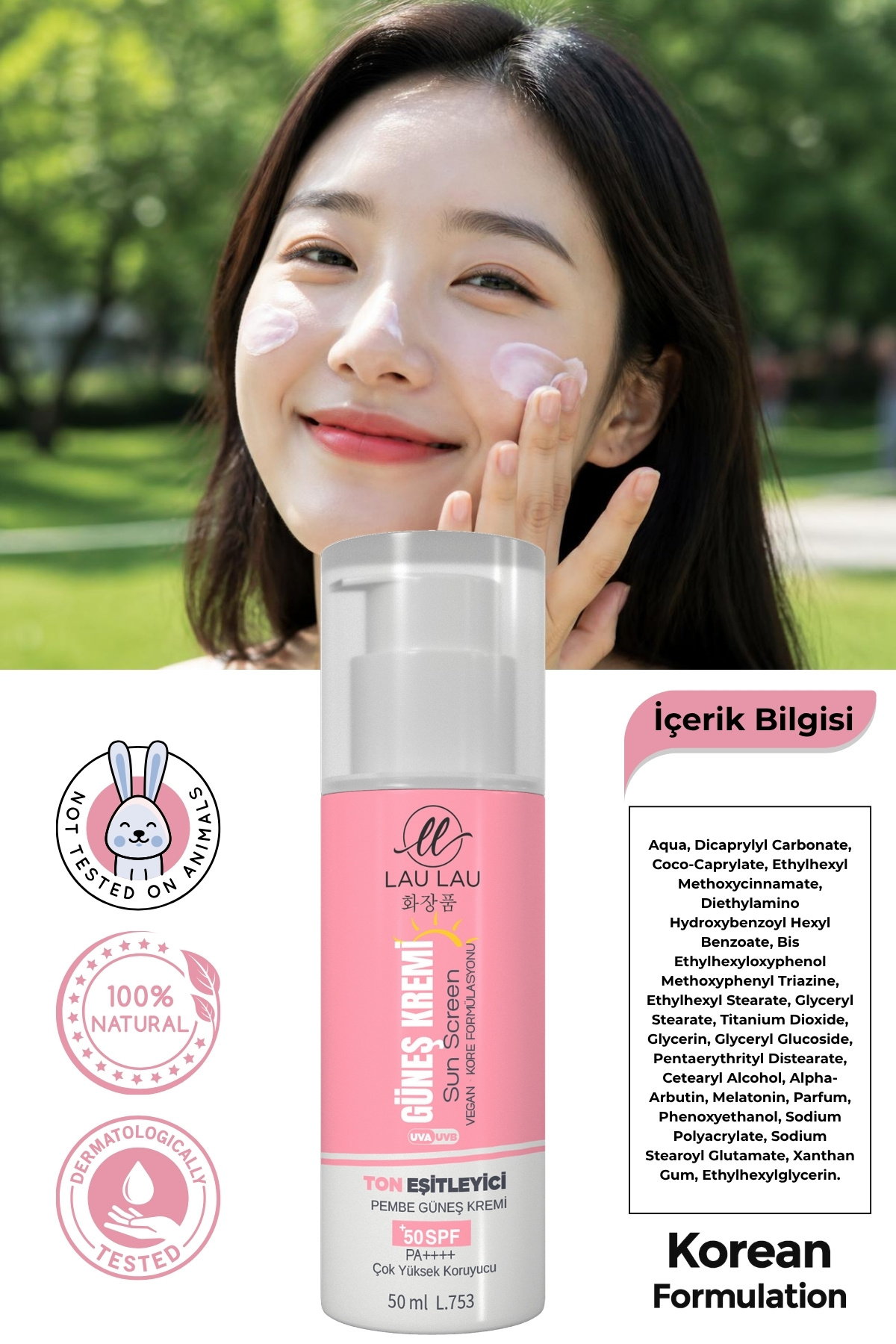 Ton Eşitleyici Yüksek Korumalı Güneş Kremi Tone-Up Pink 50 Ml — ERC043504 — تصویر 5 از 6