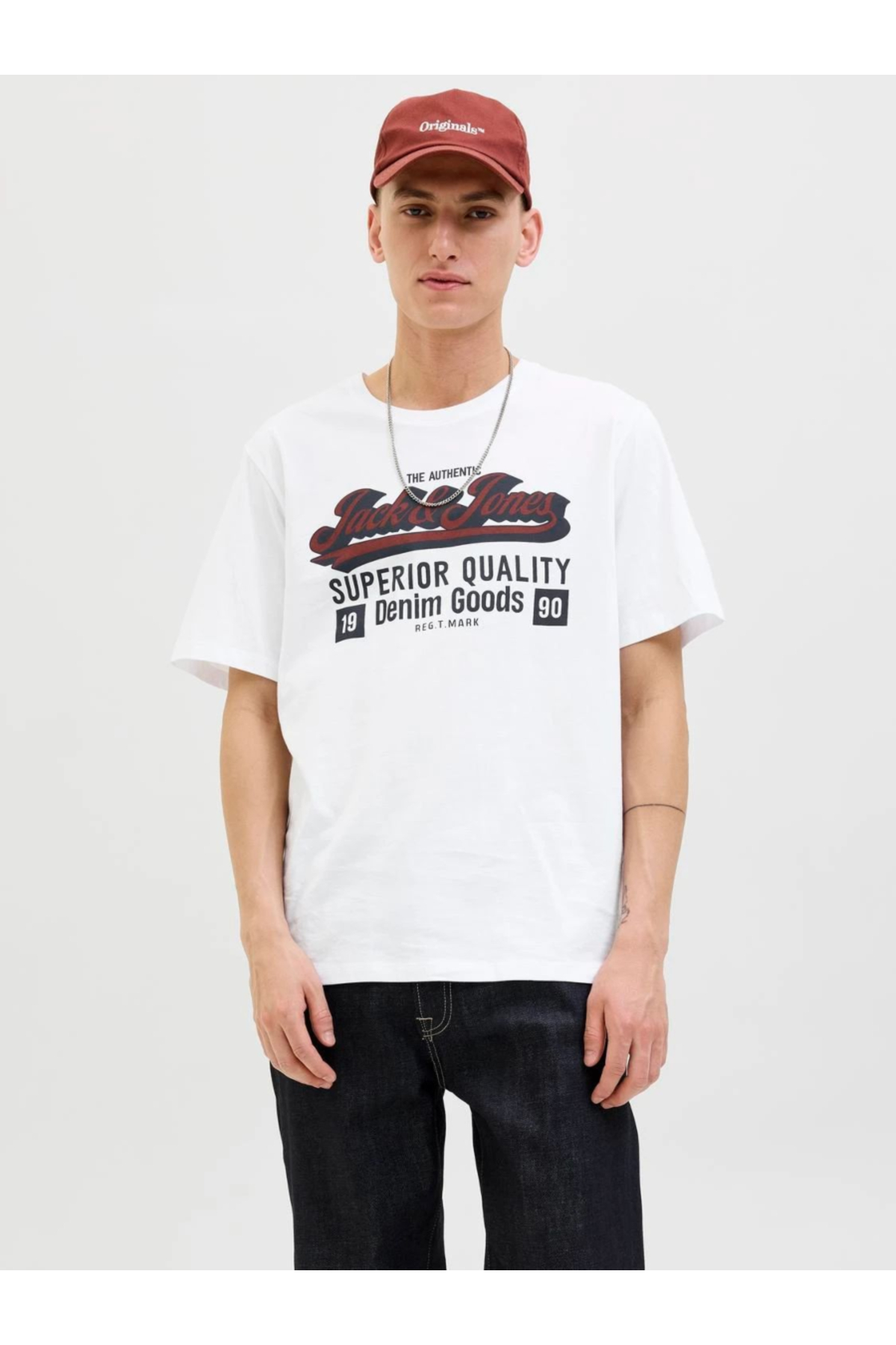 تی شرت مردانه Jjelogo مدل Ss O-Neck 2 col 12279535 جک اند جونز تی شرت Jack & Jones