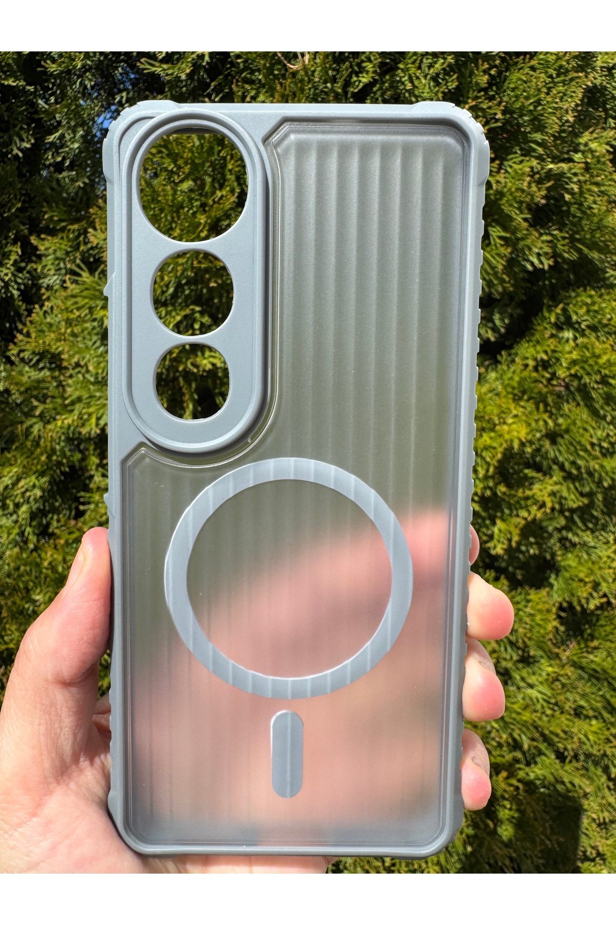 Vivo V50 Lite Uyumlu Magsafe Kılıf Kamera Korumalı Antishock Darbelere Dayanıklı Tank Arka Kapak