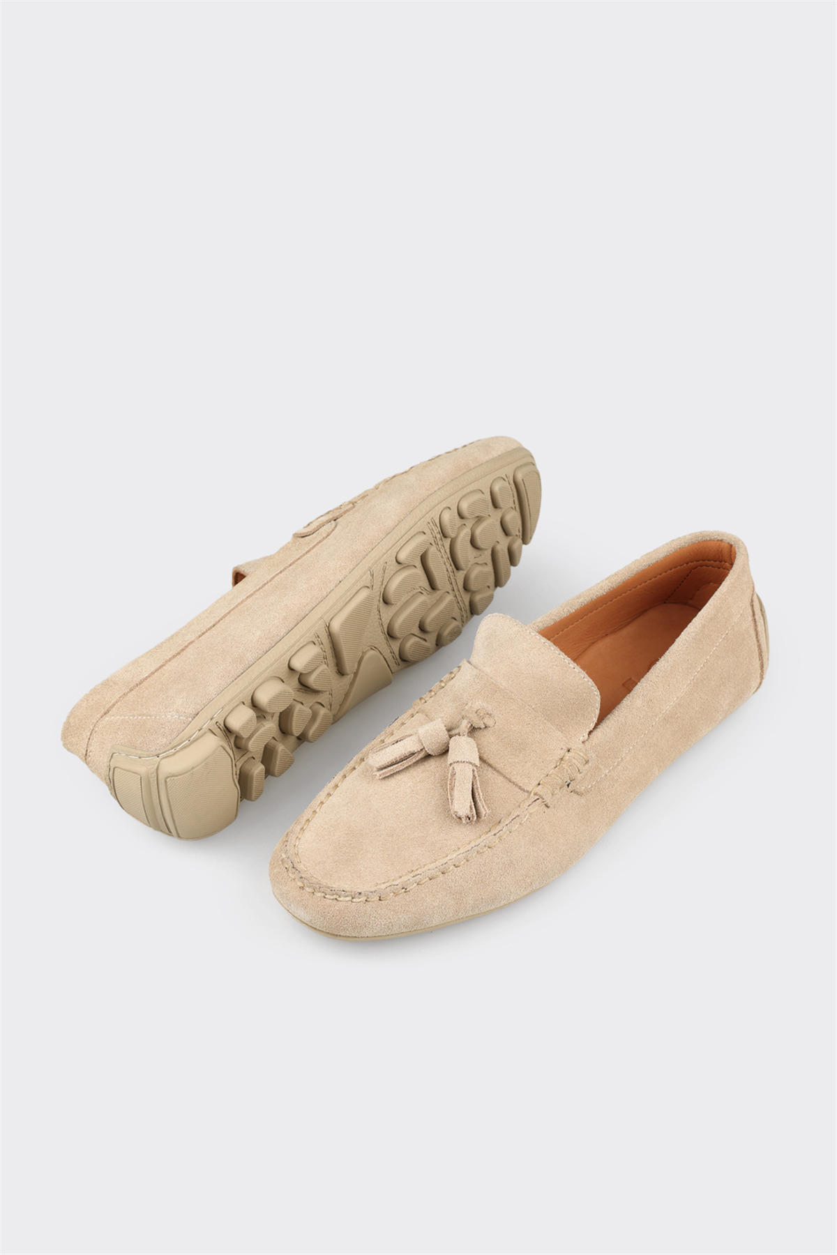 Elle Shoes Bej Deri Erkek Günlük Ayakkabı görsel 3