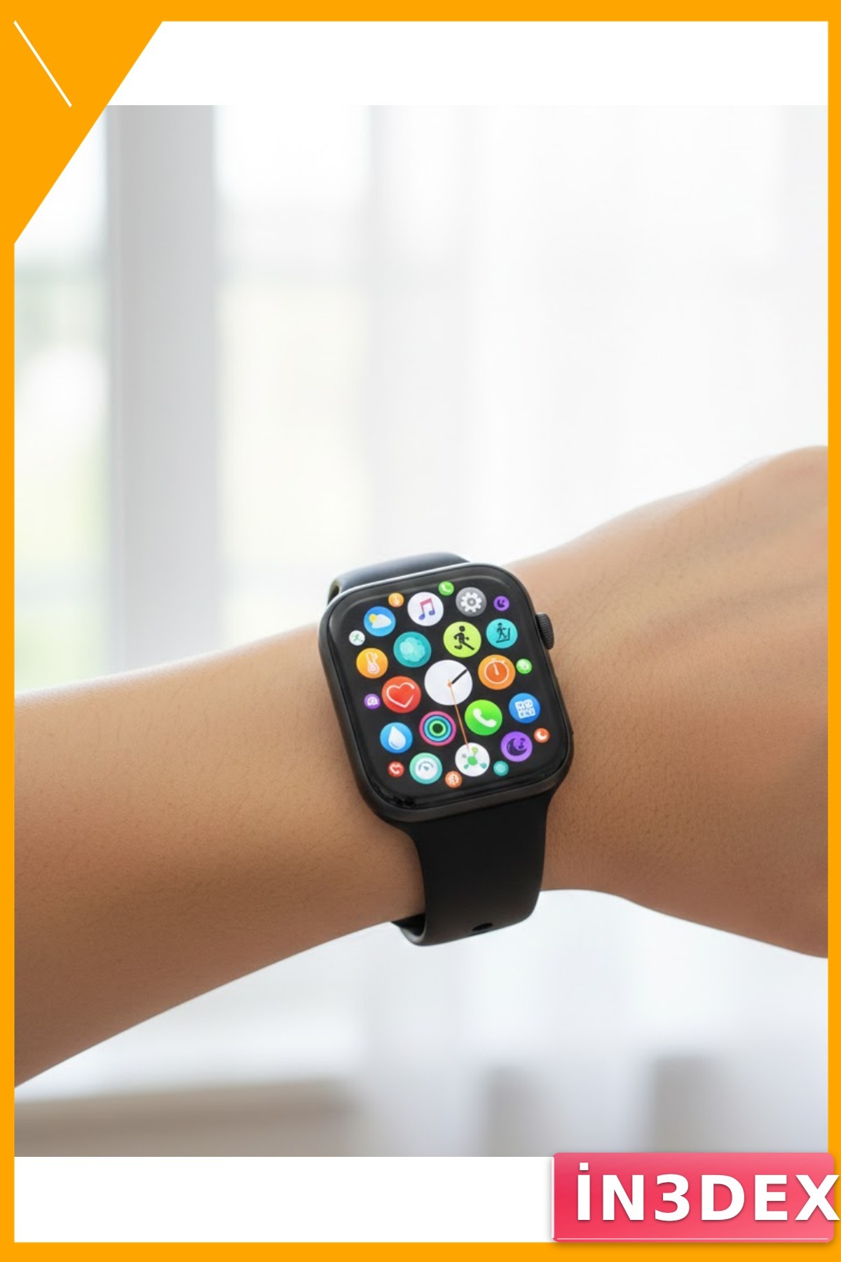 Android iOS Uyumlu Akıllı Saat Titreşimli Alarm Kronometre