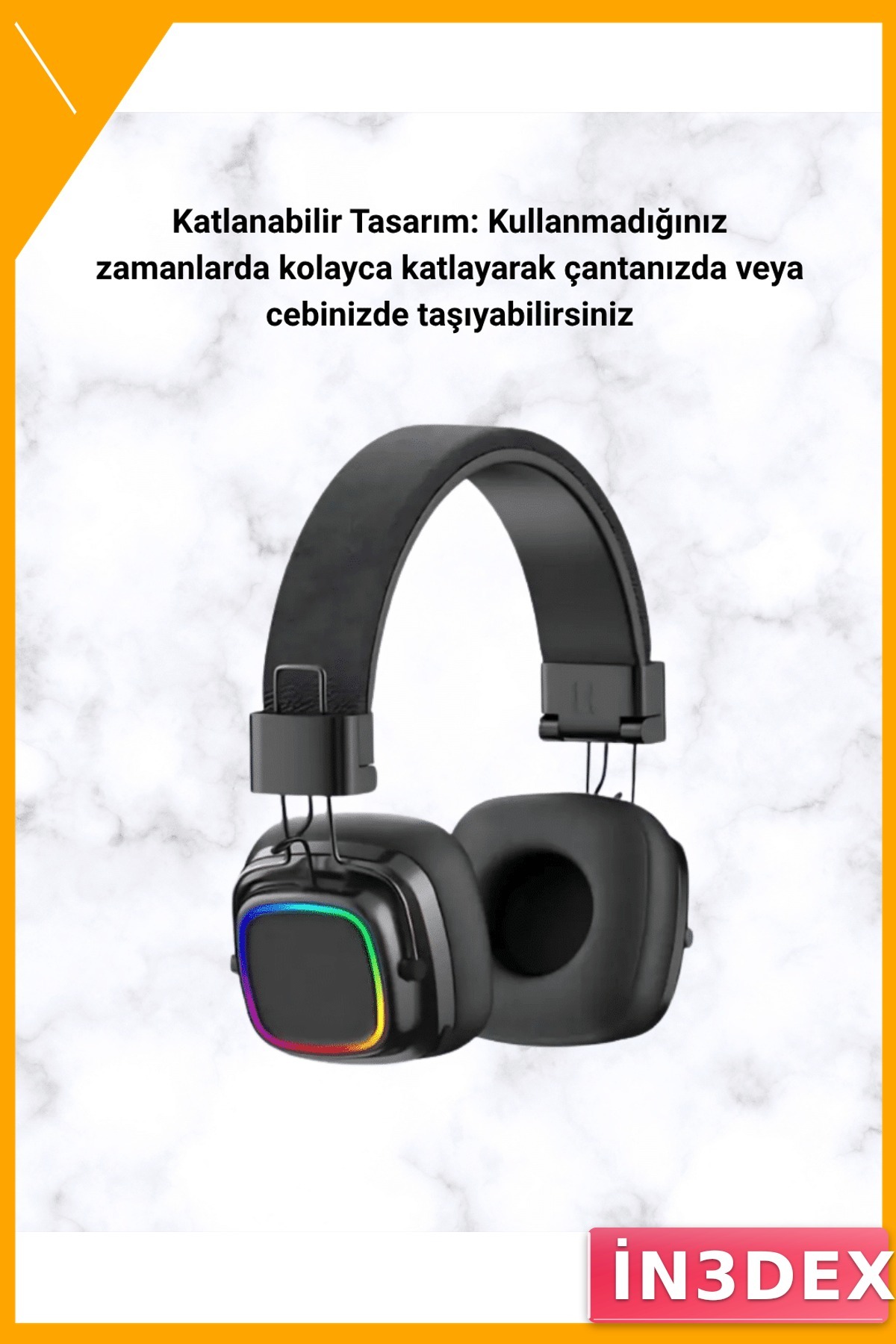 Kablosuz Kulak Üstü Kulaklık BT 5.3 Yüksek Ses Kalitesi