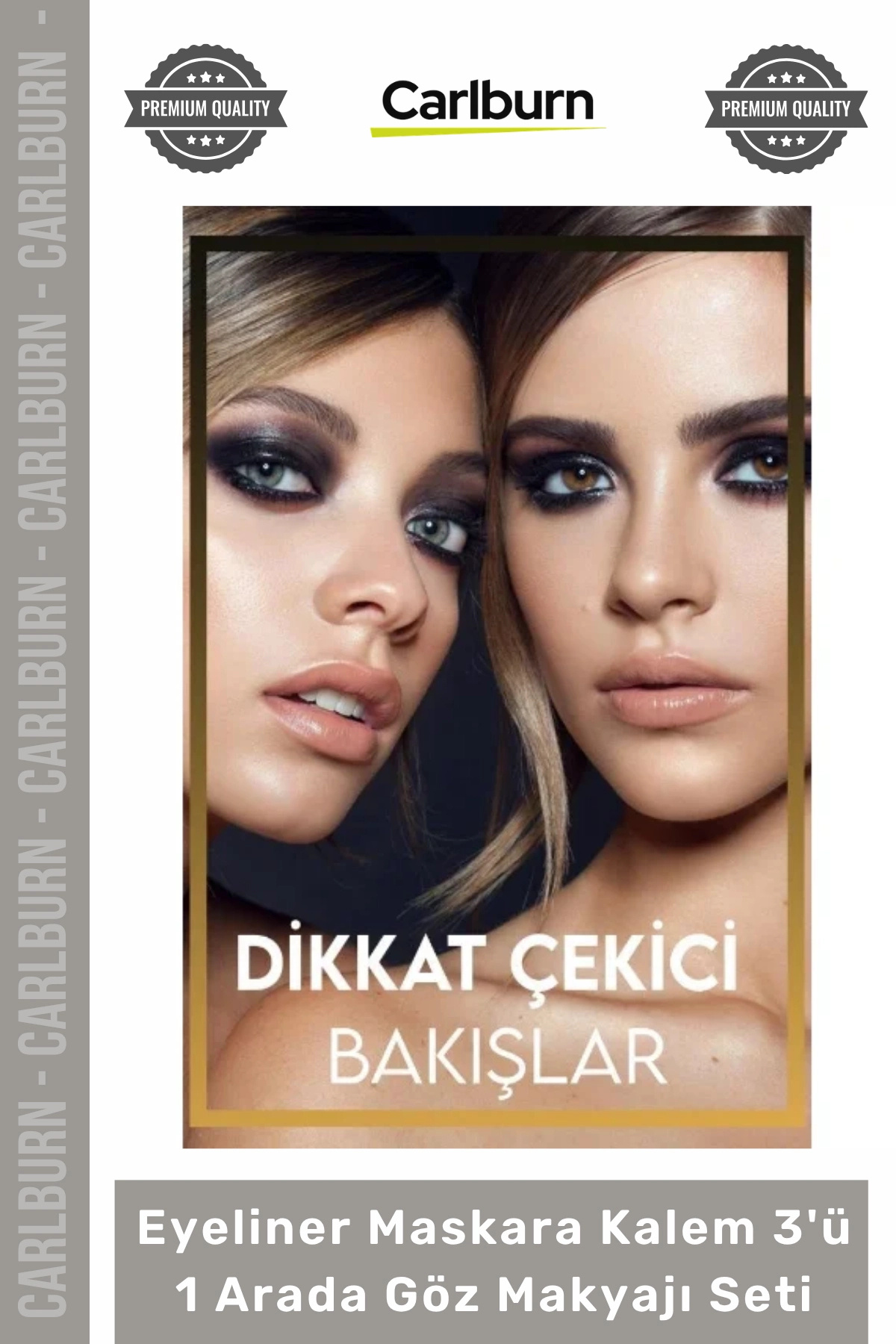 #Kozmetik Siyah Suya Dayanıklı Dolgun Kalıcı Eyeliner Maskara Kalem 3'ü 1 Arada Göz Makyajı Seti — رنگارنگ 53549 Geçirmez Akmaz Kaymaz Kadın — تصویر 5 از 5