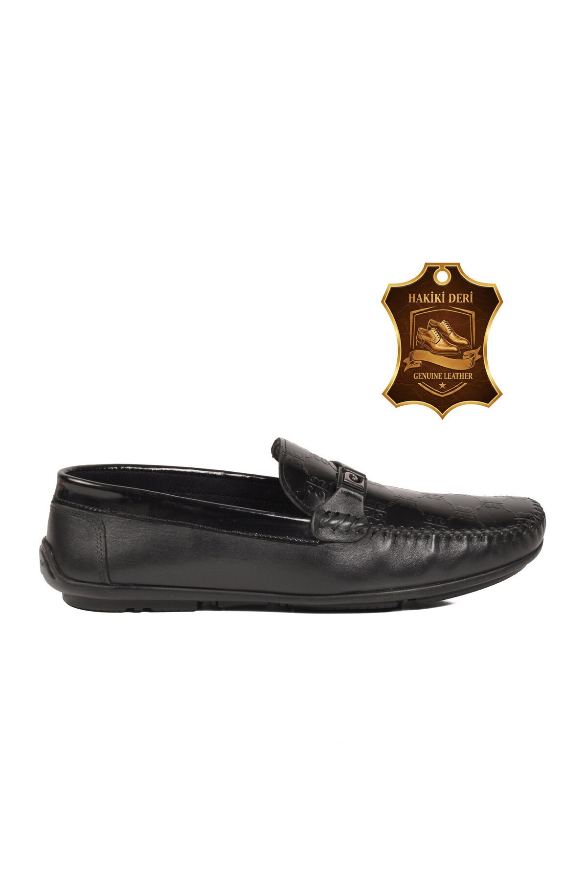 کفش راحتی مردانه چرم طبیعی مشکی مدل Loafer کد ۹۰۳۰۵ M پیر کاردین کفش کلاسیک Pierre Cardin