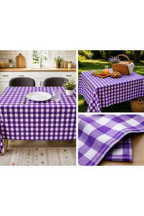 ÖZDAĞ HOME CONCEPT 150x150 cm Kırmızı Beyaz Pötikare Masa Örtüsü Dertsiz Kuma...