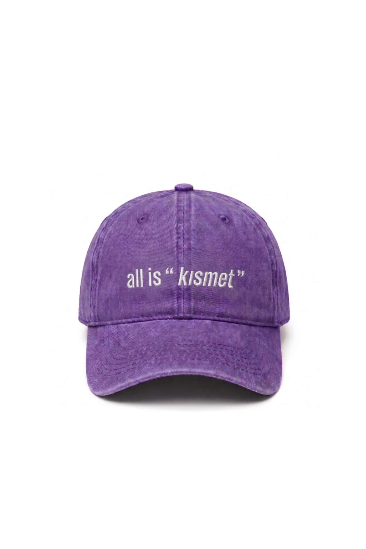 all is "kismet" Embroidered Hat Baseball Cap / "all is kismet" Embroidered Hat Cap Wash Hat
