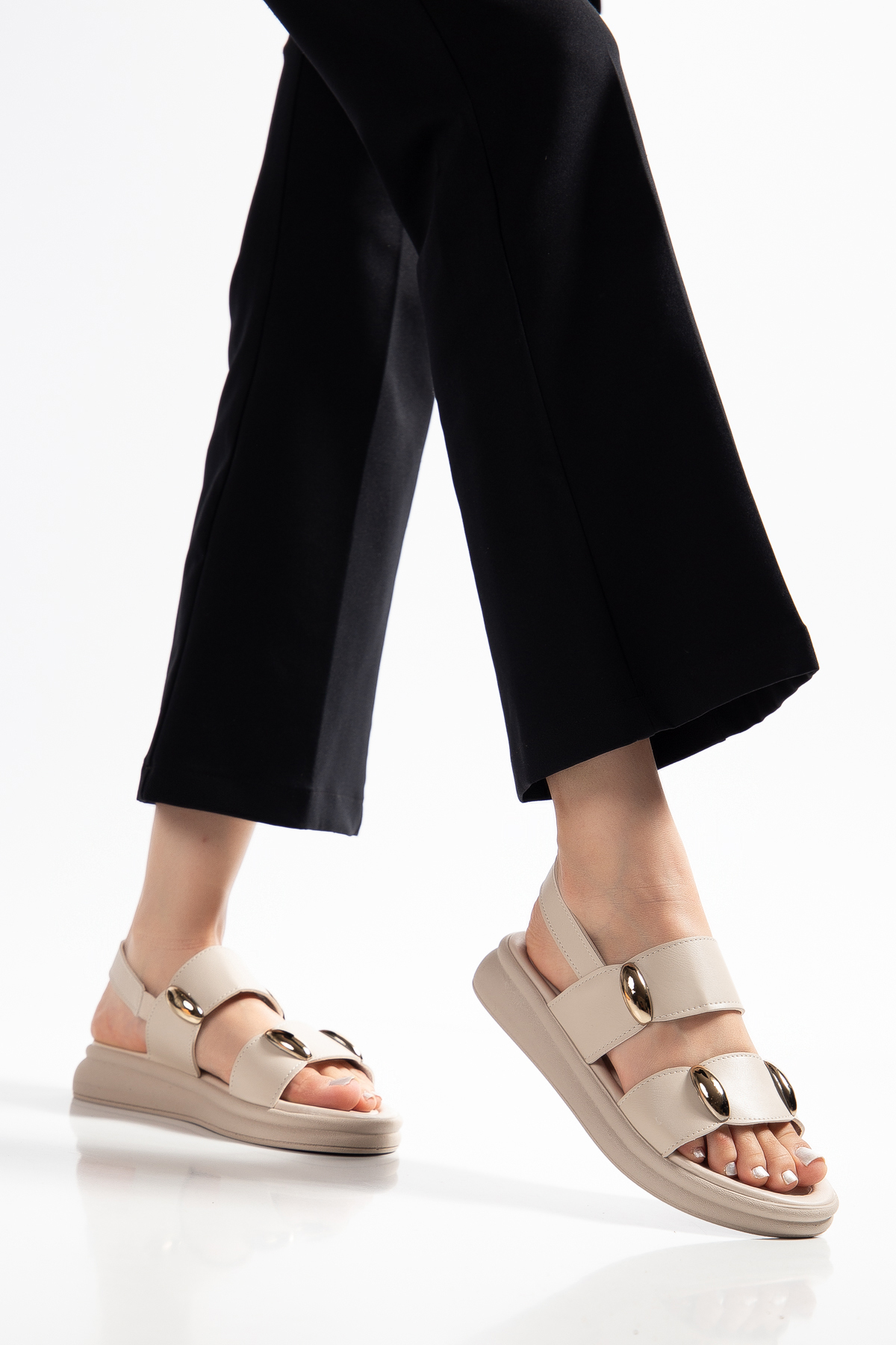 Daxtors D0634 Günlük Ortopedik Konforlu Kadın Sandalet görsel 5