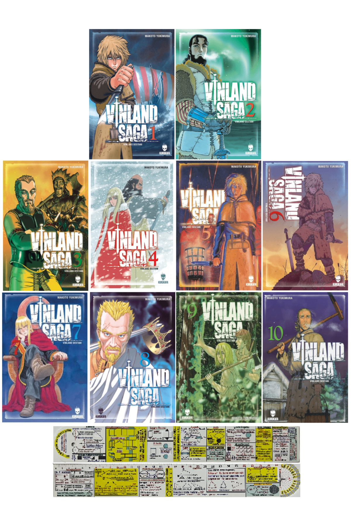 Kurukafa Yayınevi Vinland Saga 1-2-3-4-5-6-7-8-9-10. Ciltler Manga