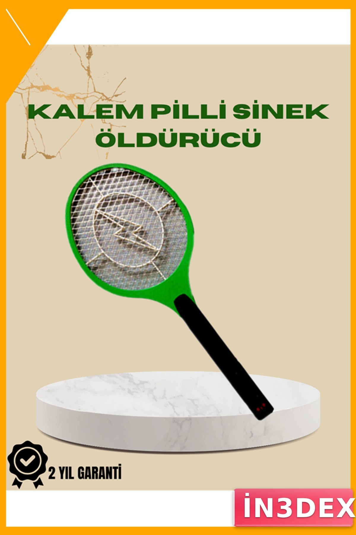 Pilli Elektronik Sinek Öldürücü Yüksek Gerilim Güvenlik Izgaralı