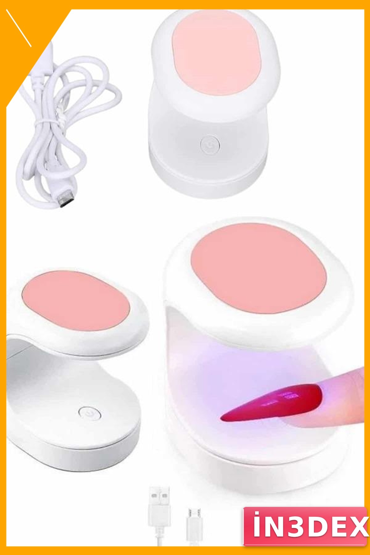 LED Oje Kurutucu 16W UV Lamba Taşınabilir Hızlı Kurutma