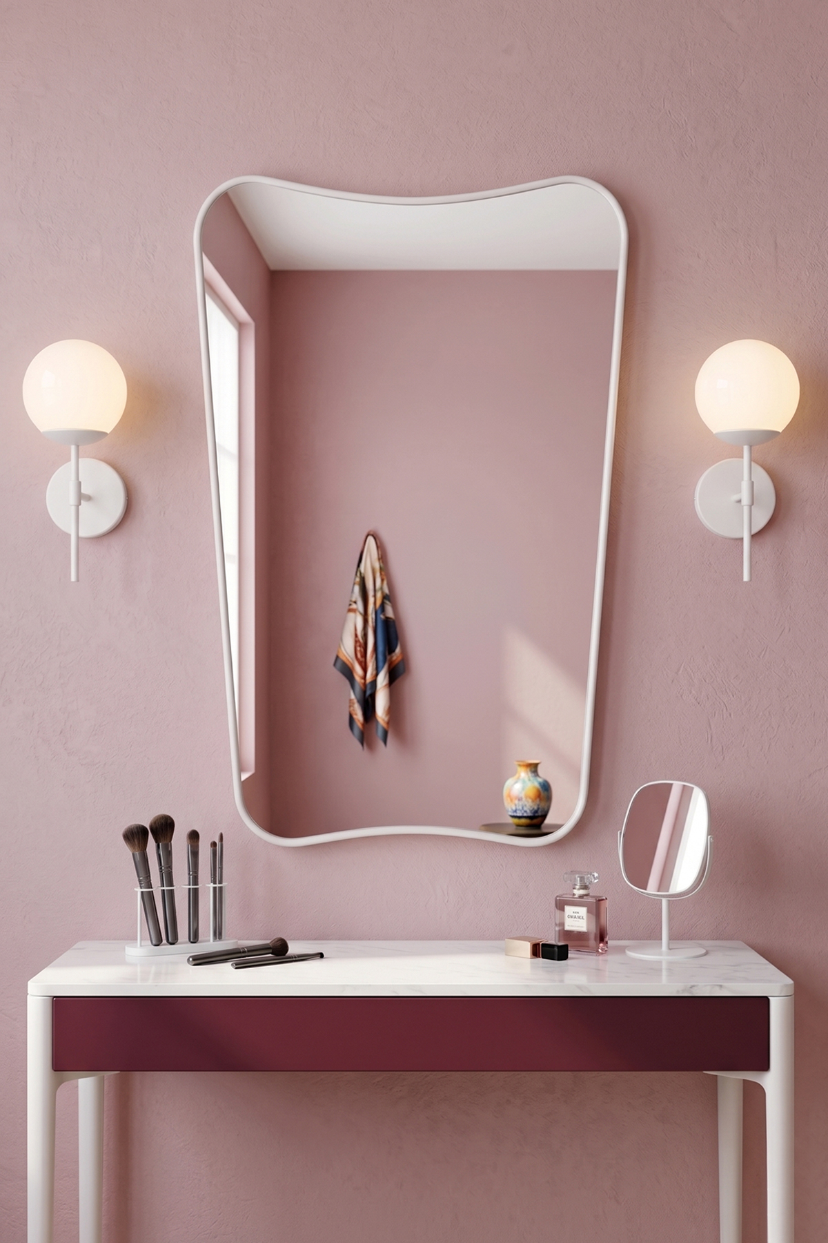 Butterfly Modern Sink Mounted Wall Mirror, Stylish Design Living Room & Entrance Decorative Mirror