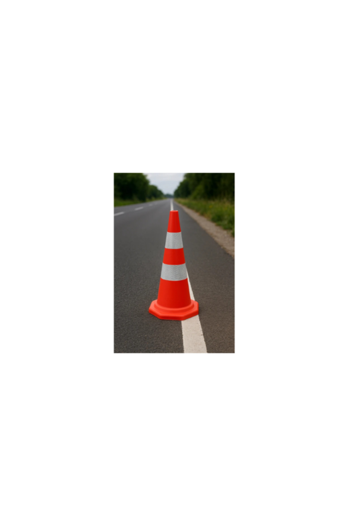Pe Trafik Konisi | Çift Reflektifli – 90CM 2